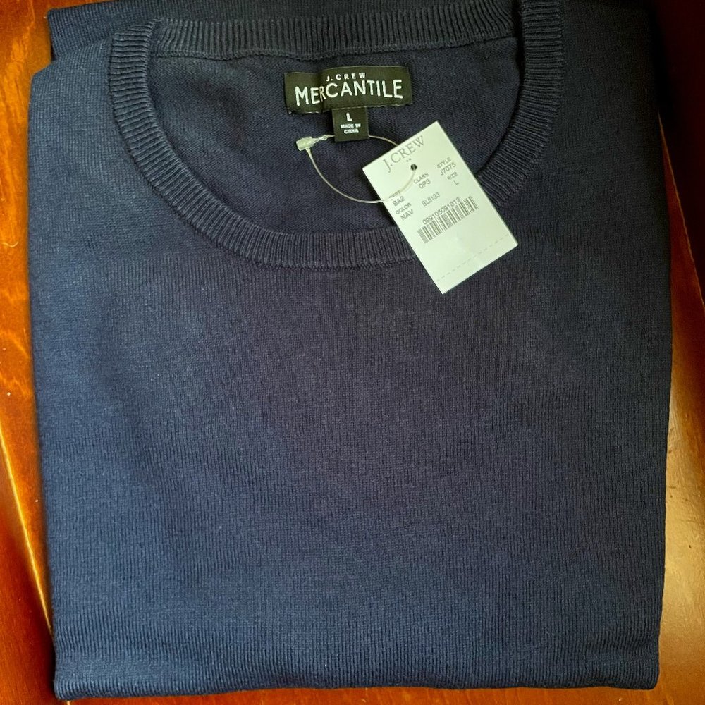 J. Crew Men's Merino Wool Blend Crewneck Sweater